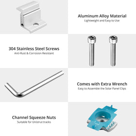 Anbte brackets feature pre-drilled holes for easy alignment during installation.