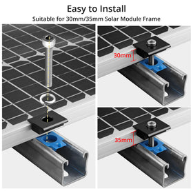 Anbte Unistrut channel squeeze nuts for easy mid clamp setup