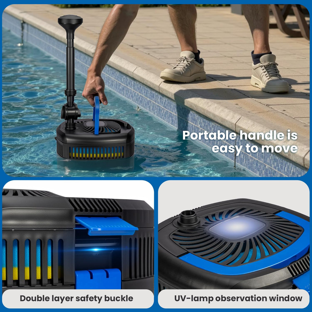 ANBULL portable handle facilitates easy transport
