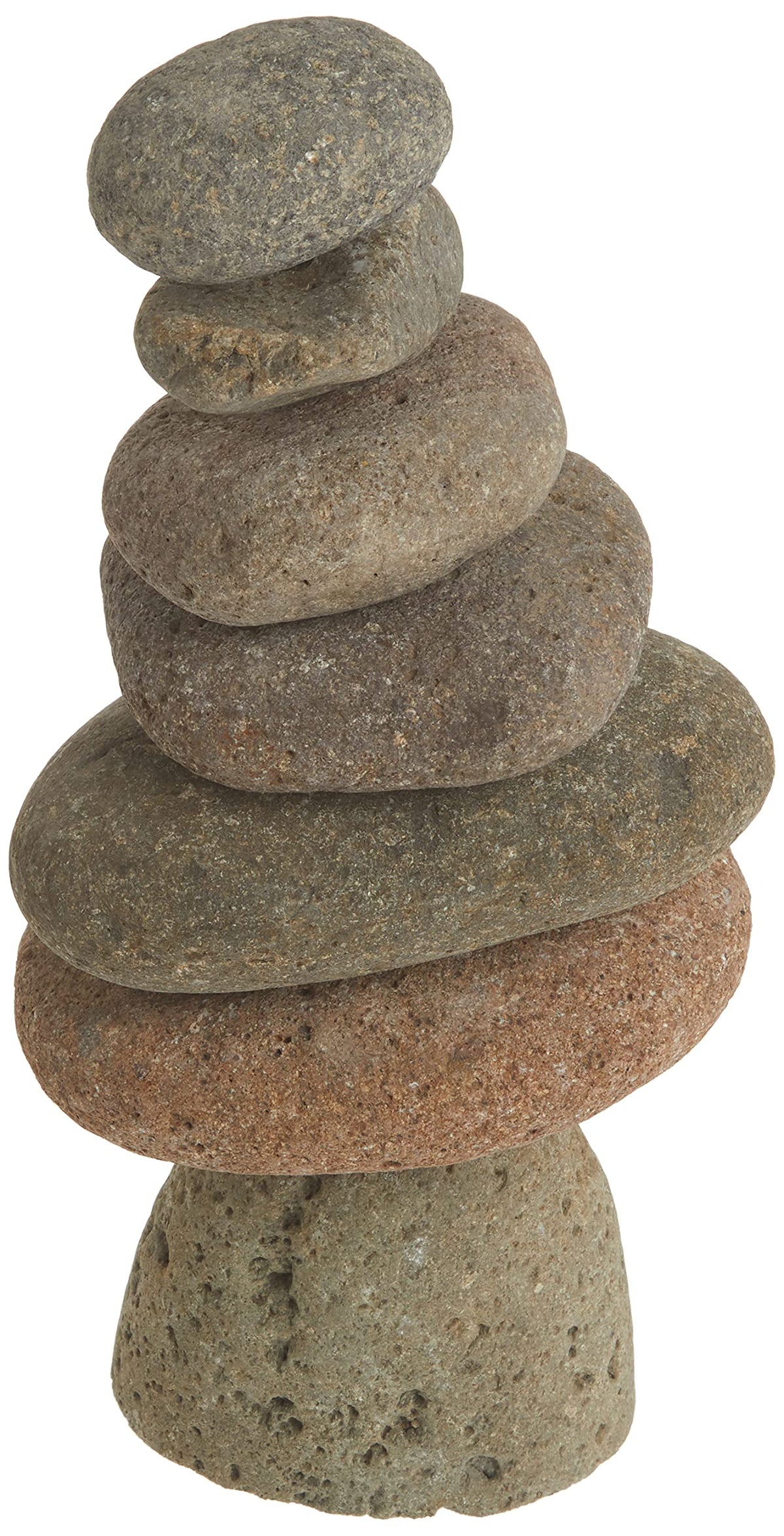 Ancient Graffiti drilled stones on steel rod form a sturdy outdoor sculpture.