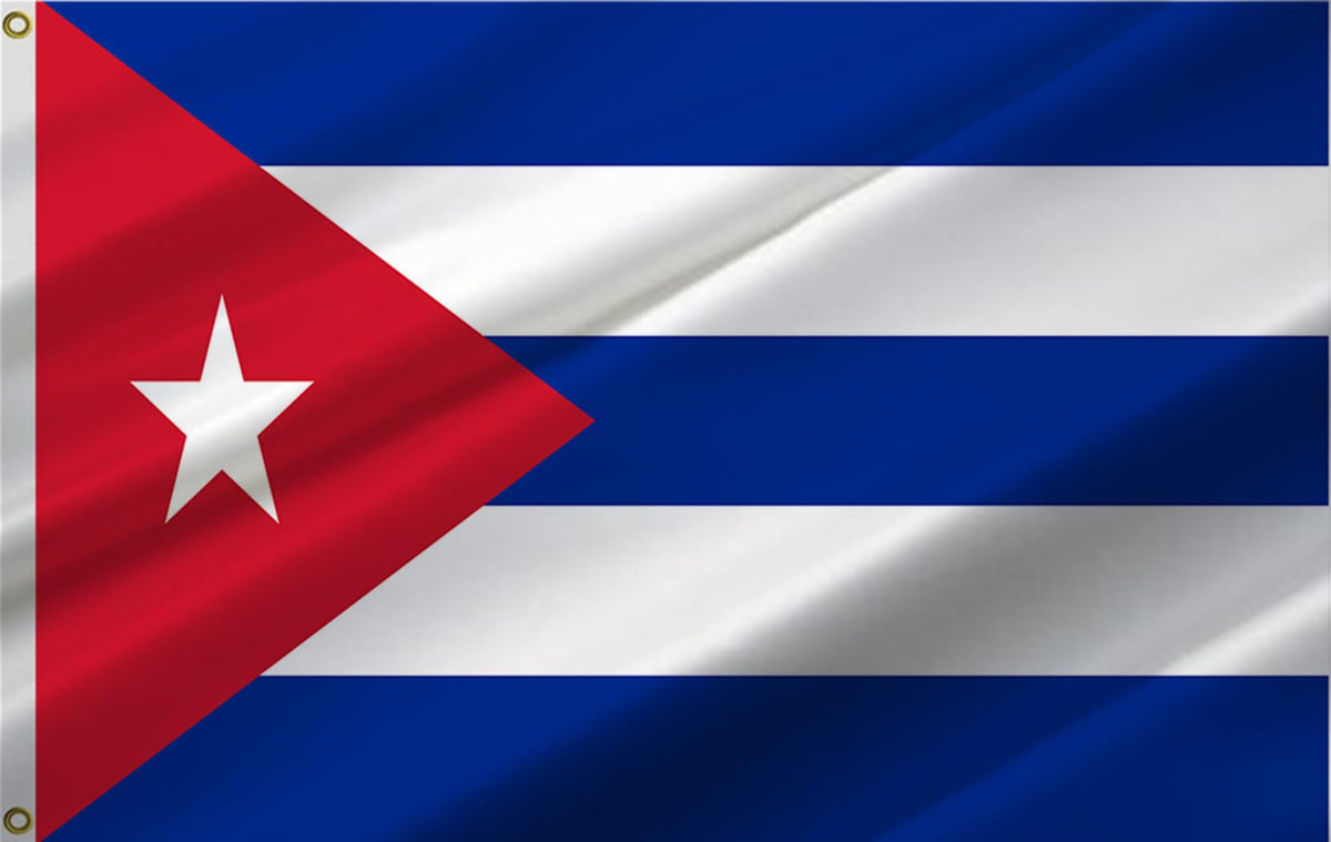 ANCONINE Cuba flag 3x5ft displayed on a pole for outdoor pride