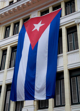 ANCONINE Cuba flag showing double-stitched edges for longevity