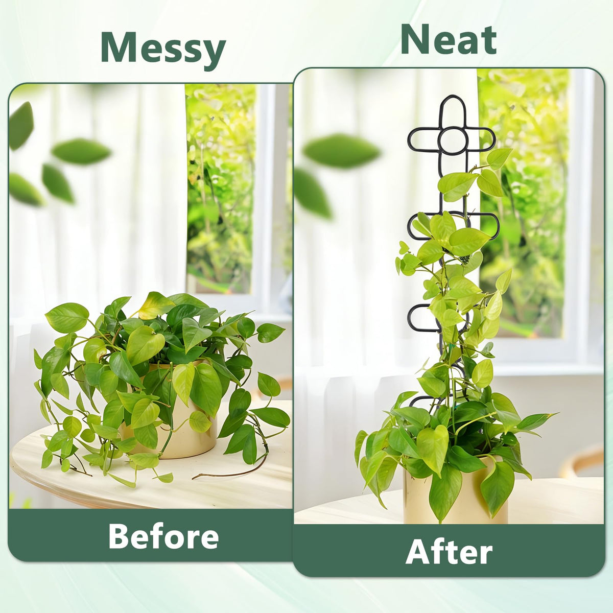ANCOUUIN durable metal trellis with rust-resistant finish for long use