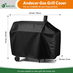 Andacar grill cover with drawstrings and buckle for secure fit