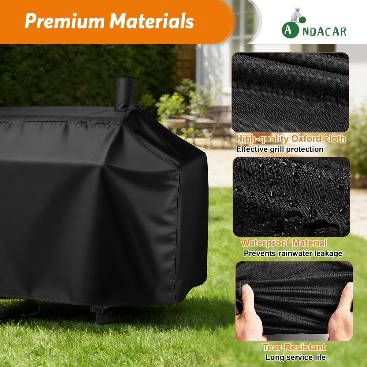 Andacar cover features wind-stability buckle for windy days