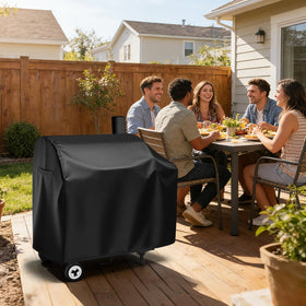 Andacar CC1830 cover, durable-material close-up, weather-ready protection for long-lasting grill life.