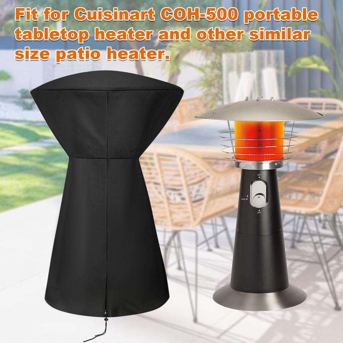 Andacar COH-500 Oxford fabric close-up shows waterproof and tear-resistant material.