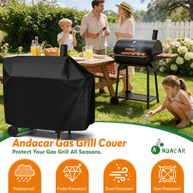 Andacar large Royal-Gourmet CC1830V cover fully enclosing the grill.