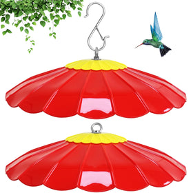 Andergi 13.5-inch guard protects hummingbird feeder from rain and pests.