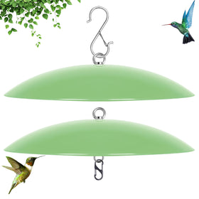 andergi 13-inch dome cover shields hummingbird feeders from rain and debris.
