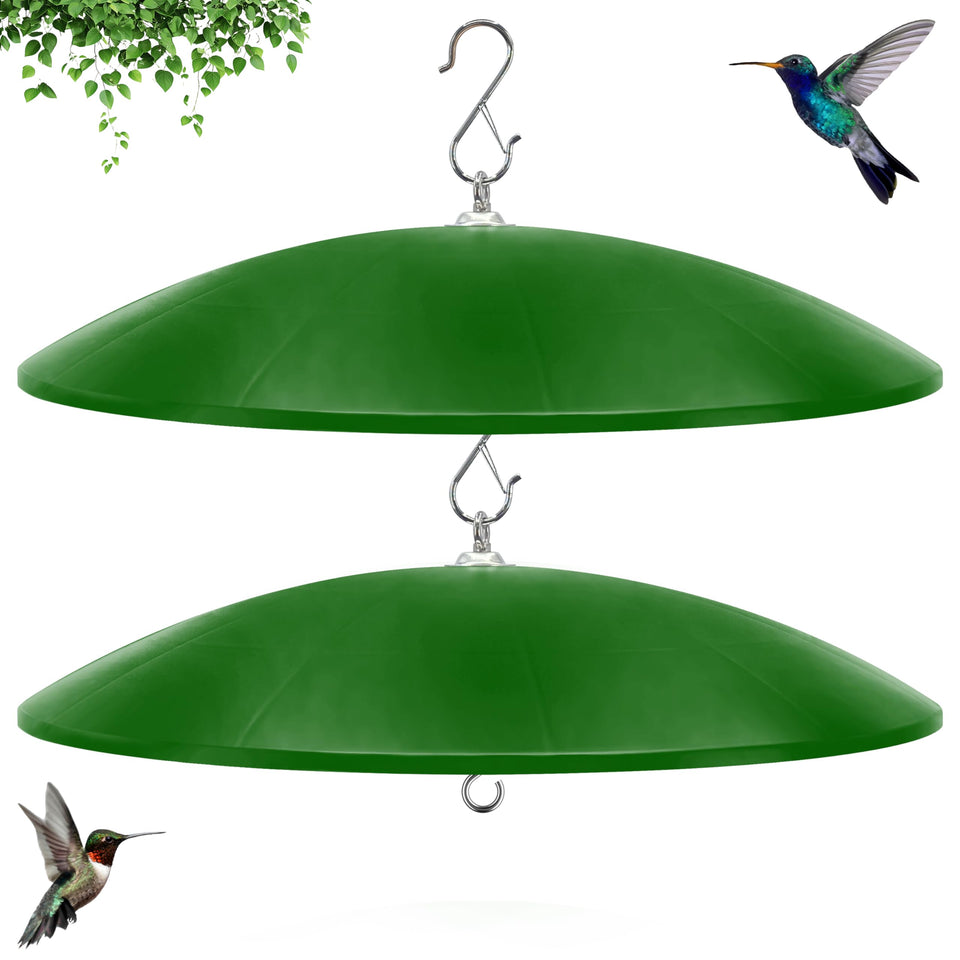 Andergi 19inch extralarge squirrel baffle front view shows reinforced feeder protection.
