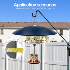 andergi bird feeder rain guard keeps seeds dry during showers