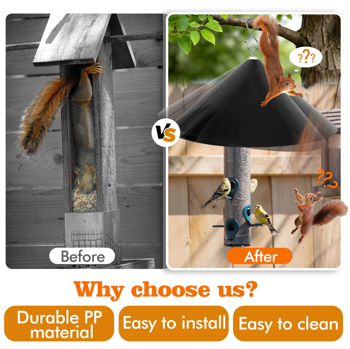 Andergi conical sunshade provides all-weather protection for birds