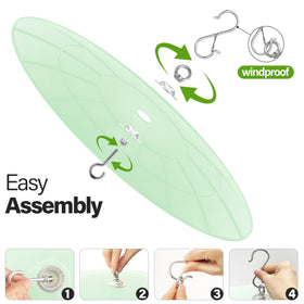 Andergi baffle crafted from durable PC plastic for weather resistance.
