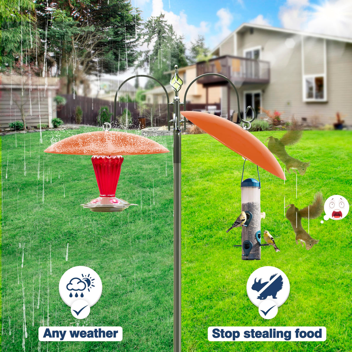 Andergi durable PP material resists cracking and rust for year-round use.