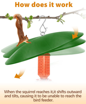 Andergi flap 60-degree mechanism closeup demonstrates squirrel deterrence.