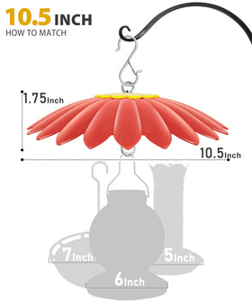 Andergi flower design feeder adds vibrant color to your yard.