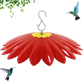 andergi Flower Rain Guard for bird feeder shields nectar from rain and debris