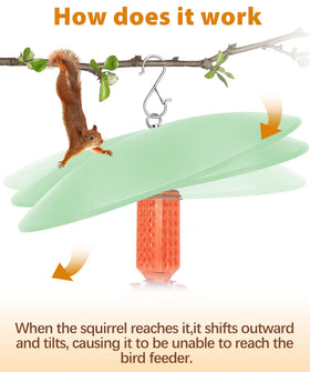 Andergi hanging shield on shepherd's hook shows easy outdoor setup.
