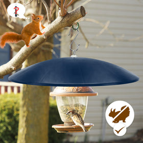 andergi large-diameter baffle reduces squirrel reach across the edge