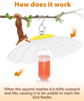 andergi hanging bird feeder guard with easy tool-free installation