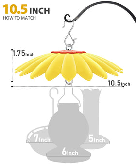 Andergi rain-guard for bird feeder keeps seeds dry in wet weather.