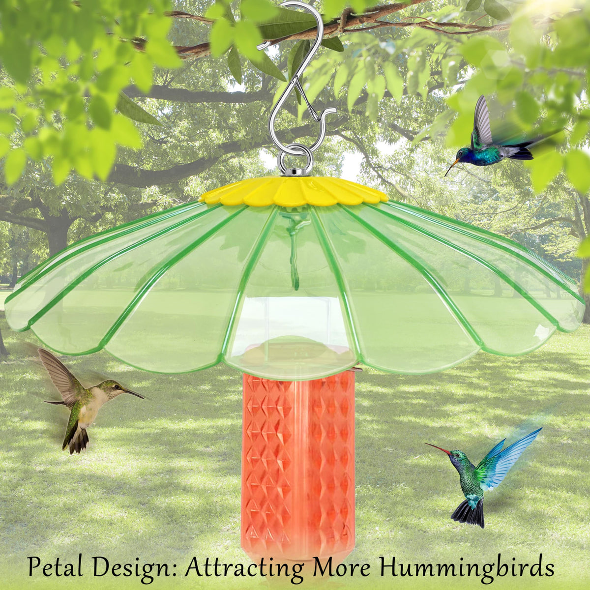 andergi rainproof feeder cover helps keep seeds fresh for backyard visitors.