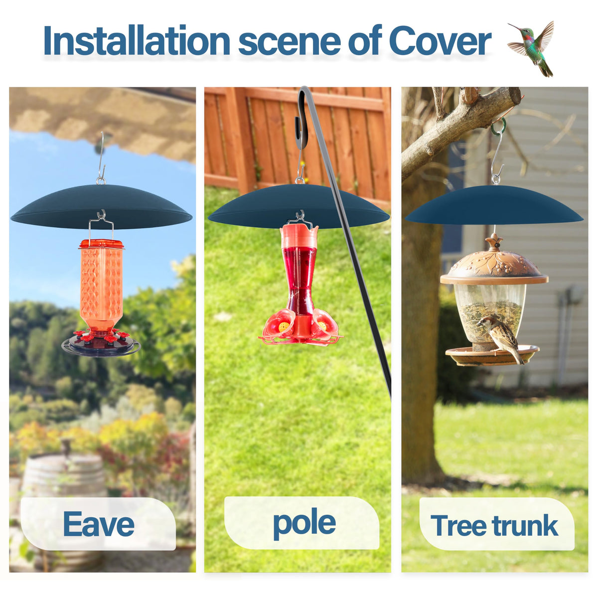 Andergi shepherd hook umbrella setup provides quick protection on balconies.