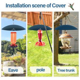 Andergi shepherd hook umbrella setup provides quick protection on balconies.