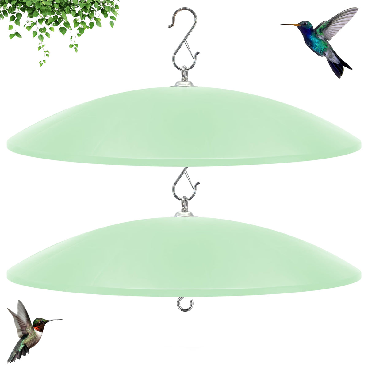 Andergi 19.25-inch squirrel baffle protects outdoor feeders from intruders.