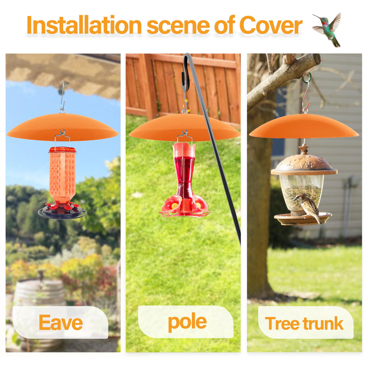 Andergi squirrel-deterrent baffle keeps seed area safer from critters.