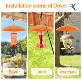 Andergi squirrel-deterrent baffle keeps seed area safer from critters.