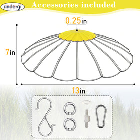 Andergi squirrel shield for feeders helps deter gnawing on outdoor setup