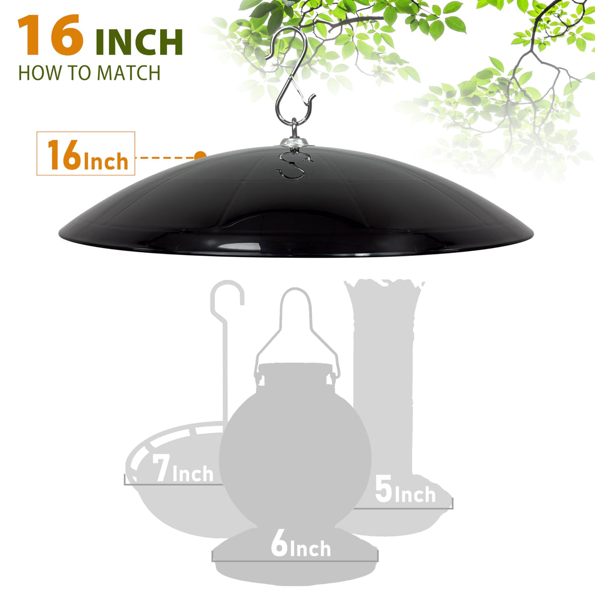 Andergi two-pack provides practical rain protection for multiple feeders.