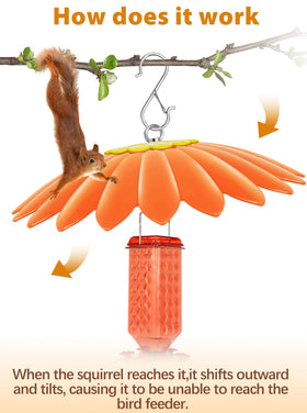 andergi umbrella cover for bird house provides shade and splash protection