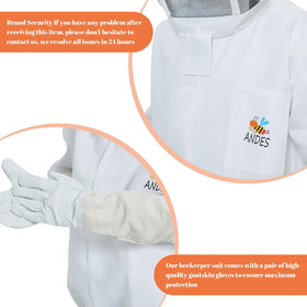 ANDES Elastic cuffs on wrists and waist for a snug fit.