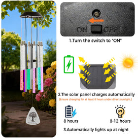 Andmenow gift packaging with life tree pendant enhances garden decor.