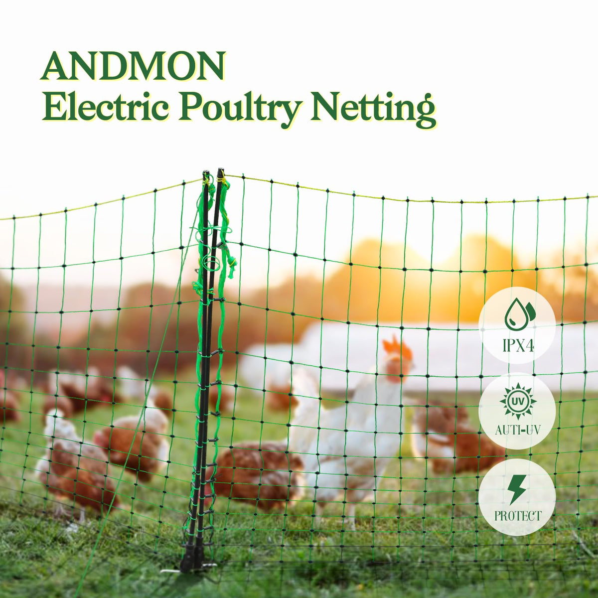 ANDMON 14-conductive strands close-up delivering strong electrical deterrence