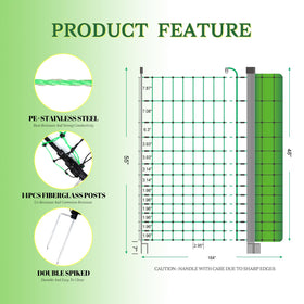 ANDMON double-spiked fiberglass posts provide sturdy support for durable fencing