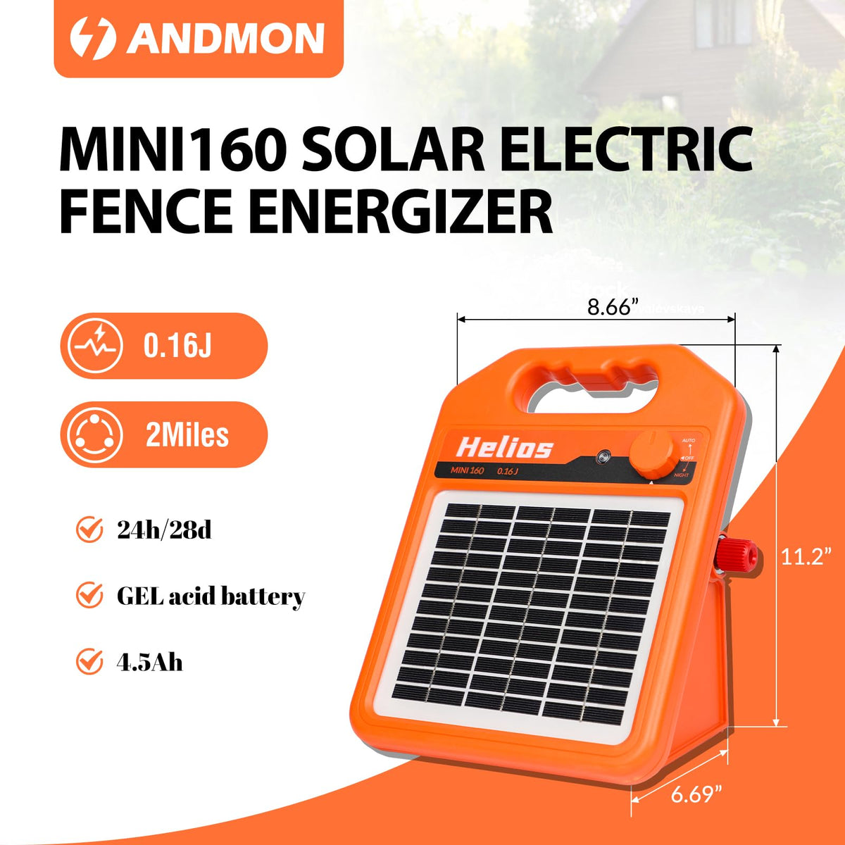ANDMON MINI160 DC charger compatibility, flexible power options