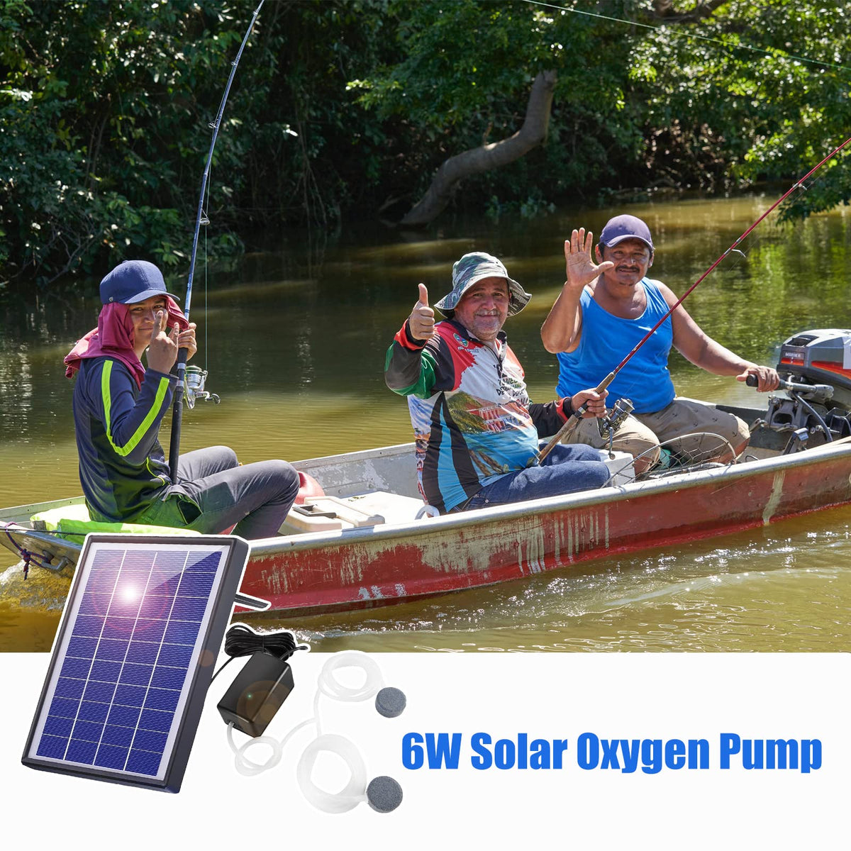 Andoer Pond Oxygenator pump unit delivering reliable air flow for pond health
