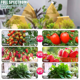 AndoHai LED grow lights aluminum shell with heat dissipation reduces light loss.