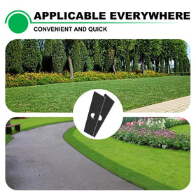 Andorm edger blades in use on a curb edge for a smooth cut