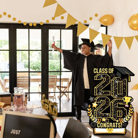 Aneco graduation yard sign suitable for indoor or outdoor display.