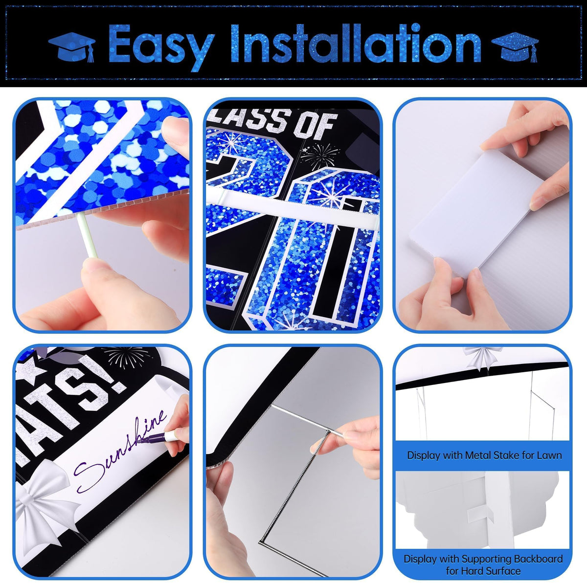 Aneco L-shaped backboard supports indoor or table display