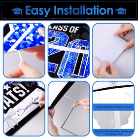 Aneco L-shaped backboard supports indoor or table display