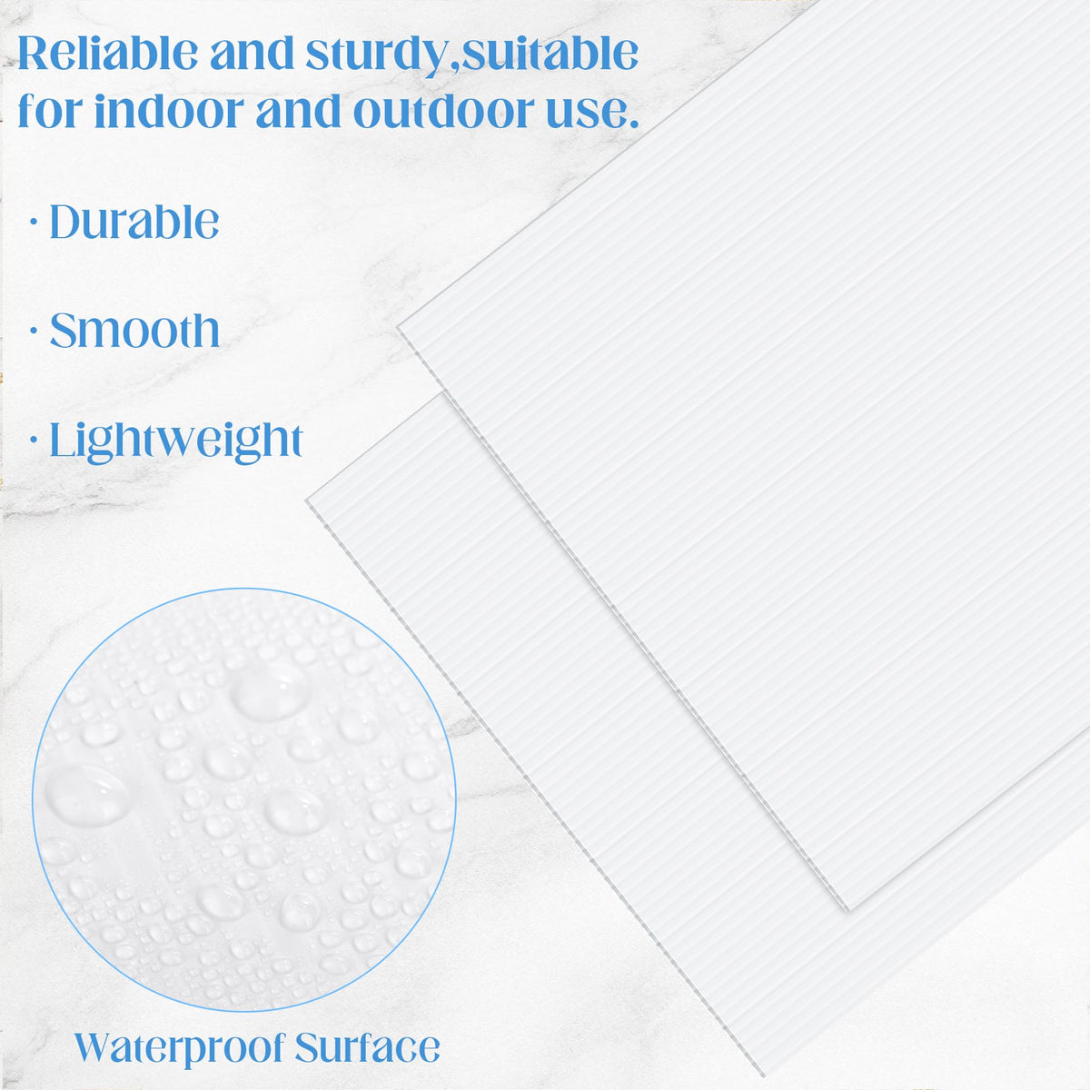 Aneco waterproof durable sign material close-up highlighting weather resistance for outdoor displays