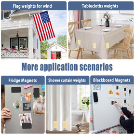 ANGAR curtain weights color options in white, beige, and matte black blend with decor.