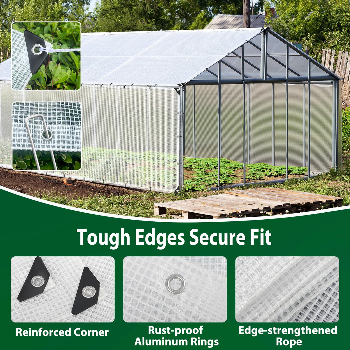 ANGAR easy-fold storage tarp simplifies setup and off-season storage