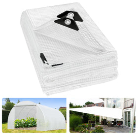 ANGAR greenhouse tarp cover with clear visibility supporting healthy plant growth
